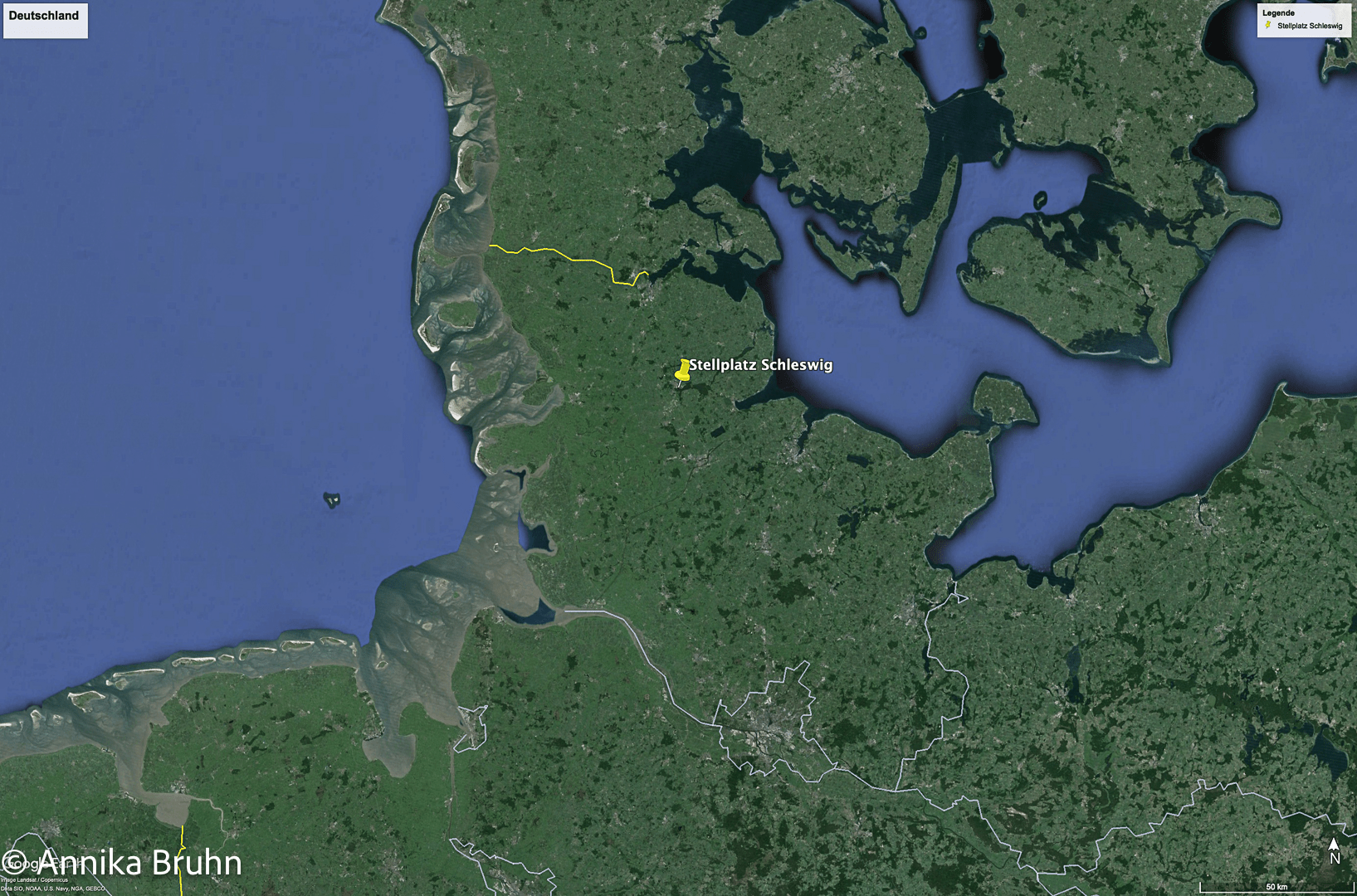 Unser Stellplatz Schleswig